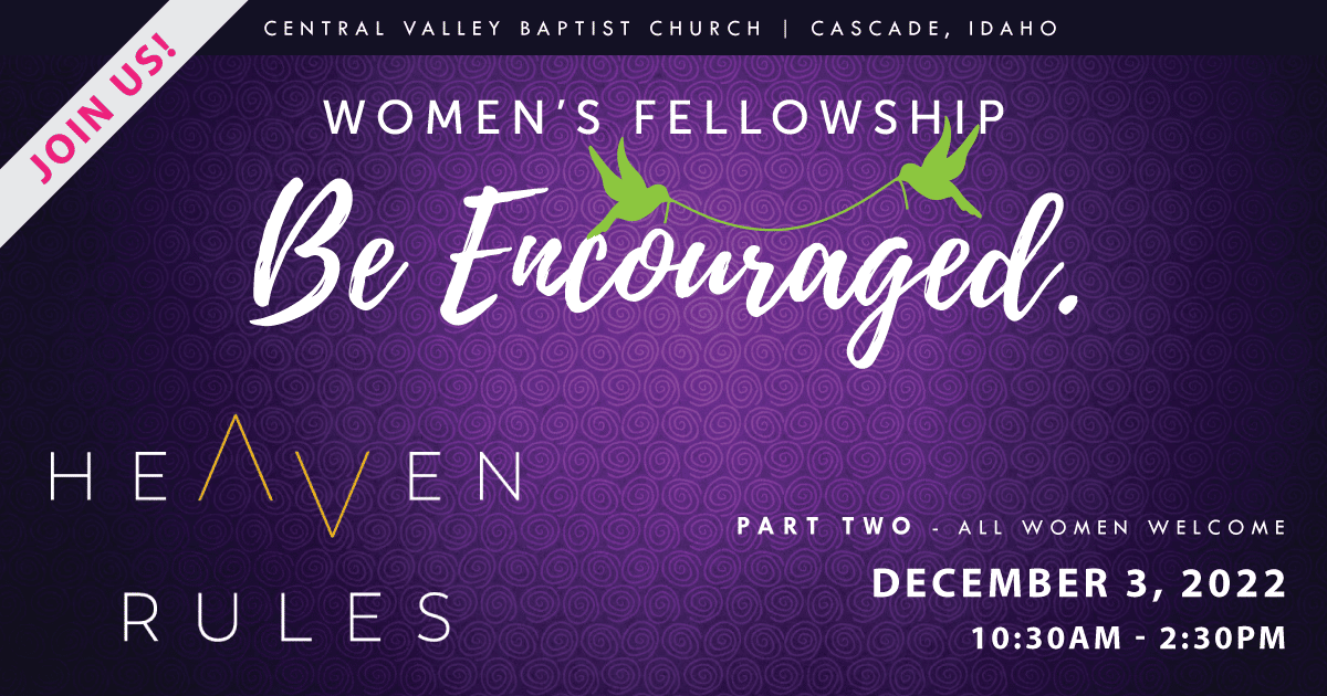 Women's Fellowship | Be Encouraged! | Part Two